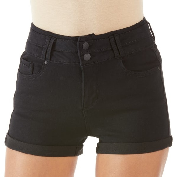 Blue Spice Pants - New Black Denim High Rise Shorts